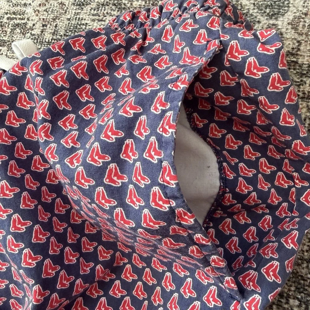 Vineyard‎ Vines Pants Pajama Men M Lounge Red Socks Pockets Cotton Casual Preppy